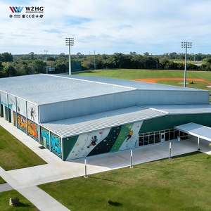 Bâtiment en structure acier préfabriquée, nouvelle conception, faible coût, construction rapide, pour salle de sport, tennis, ski en salle et usage multisports. - Product Image 2