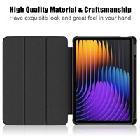 Étui de tablette personnalisé de 11,2 pouces pour Xiaomi Pad 7 Pad 8, support magnétique pliable multi-angles, fonction de mise en veille automatique, étui intelligent pour tablette