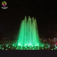 Fuente Seca Musical para Exteriores Controlada por Computadora con Luces LED de Colores para Decoración de Plazas