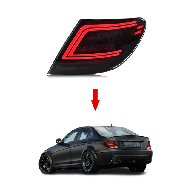 Upgrade for Mercedes Benz W204 C Class C180 C200 C260 2007-2014 LED Dynamic Taillight Taillamp Assembly Tail Light Tail Lamp