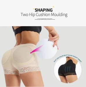 Al por mayor Bragas realzadoras de glúteos para mujer, moldeadoras de cuerpo con relleno, de cintura alta y control de abdomen - Product Image 2