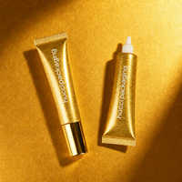 Tube souple personnalisé D19 10ml brillant ABL or argent pour emballage cosmétique, vernis à ongles, huile, crème pour les yeux, sérum