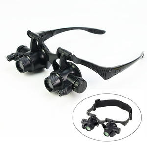 Hoofdband Led Licht Ogen Bril Vergrootglas 2.5X 4X 6X 8X 10X 15X <span class=keywords><strong>20X</strong></span> 25X Optische Lens Loep Voor Horlogemaker sieraden Reparatie - Product Image 6