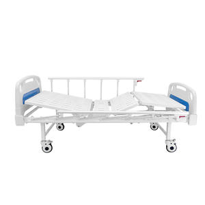 Lit médical d'hôpital ICEN IN-S231 de qualité supérieure, homologué, manuel, à 2 manivelles, pour clinique et hôpital - Product Image 1