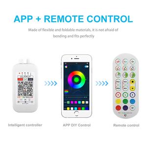 Ip67 papan dekorasi Led pintu mobil, Strip lampu Led Pedal kaki dekorasi peringatan lari pintu mobil Remote Control DIY fleksibel warna-warni tahan air - Product Image 3