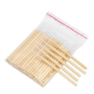 Экологически чистая одноразовая бамбуковая ручка для ресниц, татуировка для бровей, микрощетка для макияжа, палочка для чистки ресниц, микрощетка для наращивания ресниц