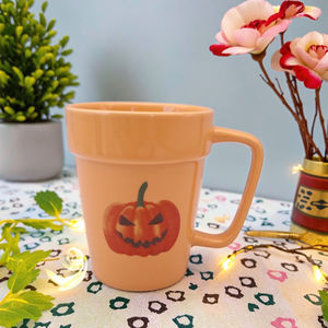 <span class=keywords><strong>Tasse</strong></span> à eau minérale en céramique en grès rose sur le thème d'Halloween - Product Image 2
