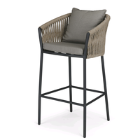 Tabouret de bar confortable et imperméable chaises de bar en plein air comptoir cour villa chaise de bar durable