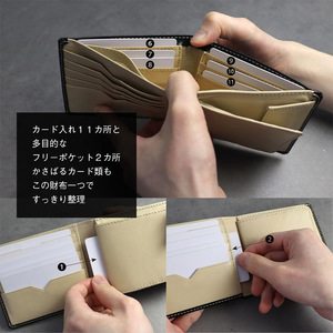 Japanese Style Oiled Leather <b>Wallet</b> 6 In <b>Men's</b> <b>RFID</b> Blocking Multifunctional Card Holder Solid Color Everyday Use - Product Image 4