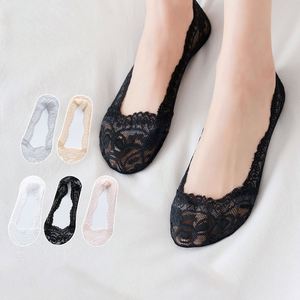 Chaussettes basses invisibles antidérapantes pour femmes, style bateau, en gros - Product Image 4