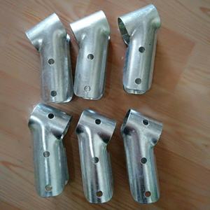 Accessoires pour serres agricoles : Petite pince bec de canard argentée pour tube circulaire, raccord en acier galvanisé, attache de tuyau, garantie 3 ans - Product Image 4