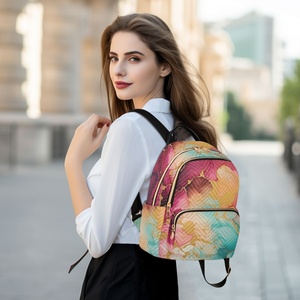 Top Quality Quilted Women's and Men's <b>Backpacks</b> <b>Waterproof</b> Fashion Light Quilted <b>Backpack</b> Customs logo - Product Image 6