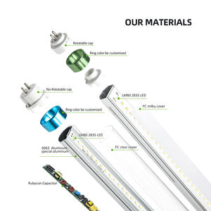 Tubos LED de Iluminación de 60 cm, 120 cm, 2 pies, 4 pies, Carcasa para Lámparas Fluorescentes, <span class=keywords><strong>Tubo</strong></span> LED Integrado de 18 W, <span class=keywords><strong>Tubo</strong></span> de Iluminación LED - Product Image 6