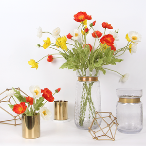Simulación de flores de seda de amapola de maíz, arreglo floral de flores artificiales adecuado para regalos de cumpleaños y acentos de vegetación interior - Product Image 4