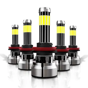 RUTENSE Auto LED-Licht X10 h11 h4 h7 60w 9V 24V 20000LM 10 seitliche LED-Scheinwerfer Abblendlicht Cob LED-Scheinwerfer Lampen für Auto