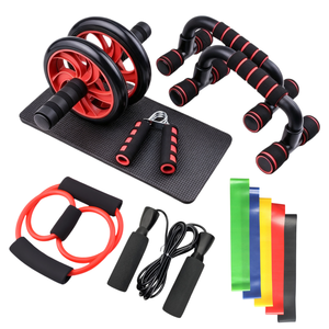 Kit de 12 Piezas para Ejercicios de Gimnasio en Casa, Rodillo Abdominal de Plástico Ecológico y Resistente para Entrenamiento Muscular - Product Image 3