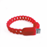 Bracelet en silicone de bonne qualité USB 3.0 Flash Drive Cadeaux de Noël bon marché