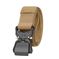 Vente chaude Ceinture Tactique Hommes Nylon Tissu Ceinture En Plein Air À Dégagement Rapide Boucle En Métal Ceinture pour La Chasse Randonnée Sport Ceinture