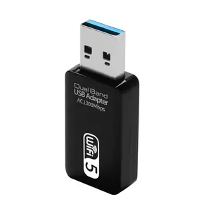 网卡迷你2.4G 5G USB WIFI适配器USB WIFI接收发射器1300M WIFI加密狗