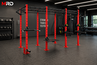 MRD Estación de Entrenamiento Funcional Grande, Rack de Sentadillas, Power Rack, Barra de Dominadas, Equipo de Gimnasio para Entrenamiento de Fuerza, Estación de Fitness