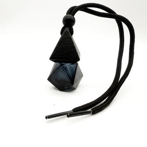 Empty <b>Car</b> Hanging Air Freshener 5ml 8ml 10ml Shaped Perfume Essential Oil <b>Diffuser</b> Glass <b>Bottle</b> With Wooden Lid - Product Image 4