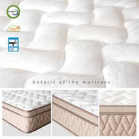 Los más nuevos 3 zonas de colchones de espuma viscoelástica de refrigeración de 10,5 pulgadas de espesor 5 estrellas Hotel Colchon para dormir en la parte trasera del estómago