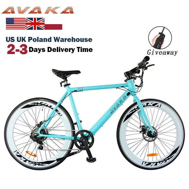 Uk Eu polonia magazzino 250W Shenzhen bicicletta elettrica 36V 700C bicicletta elettrica con ruota anteriore AVAKA R1 City Bike