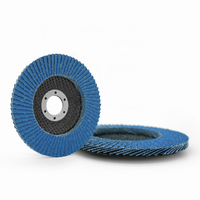 Disque abrasif en zircone bleue avec support en fibre de verre, haute dureté, sûr et efficace, disque à lamelles pour le meulage et le polissage des surfaces métalliques