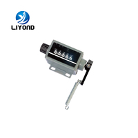 Contador Mecánico LYC180 con Carcasa Metálica, Reiniciable, en Sentido Horario/Antihorario, con Pantalla OLED para Panel Eléctrico