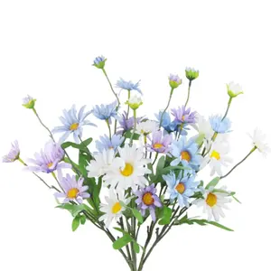 Artificial Daisy Flowers Silk Wildflowers for Decoration Bulk Vase Floral Arrangements Home Table Centerpieces Indoor Garden