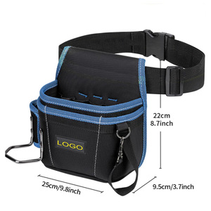 OEM/ODM Adjustable Strap <b>Tool</b> <b>Belt</b> <b>Pouch</b> 600D/1680D Oxford Waterproof 10-14 Pockets 44 lb Capacity 45-inch Waist <b>Belt</b> Black/Blue - Product Image 6