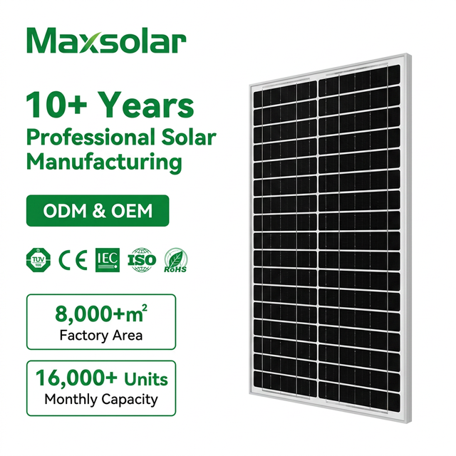 In Stock Low Price Wholesale Maxsolar MAX-M20 20W Mini Solar Panel CE for for Home & Commercial Use
