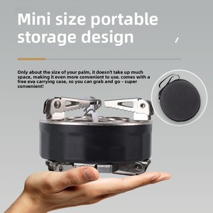 Kompor Gas Portabel Luar Ruangan yang Kuat dengan Tiga Pembakar Struktur Terpisah Bahan Bakar Butana untuk Berkemah & Piknik Kompor Gas Butana - Product Image 3