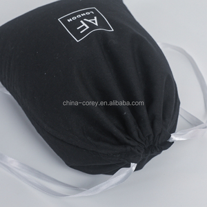 ถุงผ้าฝ้ายรูดปิดสำหรับใส่กระเป๋า พร้อมโลโก้ตามสั่ง - Product Image 4