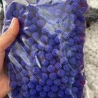 Perles en vrac de type Bubblegum Bayberry ABS, 500 grammes, pour vêtements, multicolores, perles rondes en plastique en vrac
