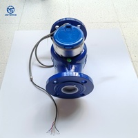 Digital Low Power Plastic Brass Stainless Steel Cast Iron Ultrasonic Water Meter with LCD Display Wide Range Ratio