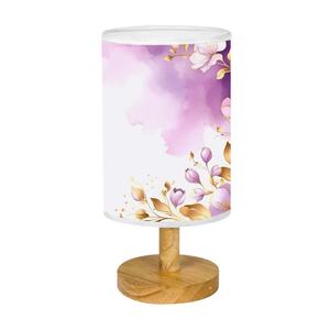 Lampe de table LED cylindrique pour la maison, la chambre ou le restaurant, avec changement de couleur, télécommande, minuterie, abat-jour en lin sublimé, style classique - Product Image 6