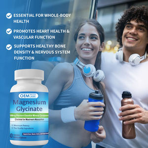 Suplemento <span class=keywords><strong>de</strong></span> Glicinato <span class=keywords><strong>de</strong></span> Magnesio 500mg OEM/ODM - Quelado <span class=keywords><strong>para</strong></span> una Máxima Absorción, Apoya la Salud <span class=keywords><strong>de</strong></span> Huesos, Músculos, <span class=keywords><strong>Nervios</strong></span> y Corazón - Product Image 3