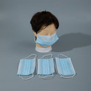 Masques faciaux jetables pour adultes, 100 pièces, pour l'extérieur, la maison, le bureau, l'école, en tissu non tissé, avec sangles élastiques pour les oreilles, 3 plis, <span class=keywords><strong>ASTM</strong></span> <span class=keywords><strong>niveau</strong></span> <span class=keywords><strong>1</strong></span> - Product Image 5