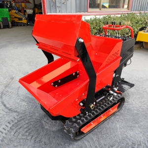 Minicargadora de orugas con volquete, capacidad de 500 kg, cubo blanco, motorizada, maquinaria agrícola, cargadora frontal - Product Image 6
