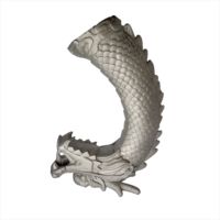 Statue de dragon et phénix en bronze moulé, sculpture artistique en métal à vendre