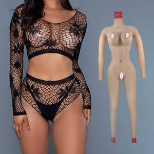 Traje de silicona con pechos falsos para crossdresser, con pantalones con clavícula y vagina, para cosplay de sissy, ladybody, shemale, drag queen - Product Image 2