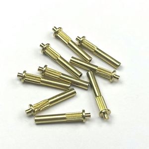 Rivets semi-tubulaires en laiton résistants à la rouille et à la corrosion, à tête moletée, conformes à la norme ISO, pour le traitement du cuir - Product Image 1
