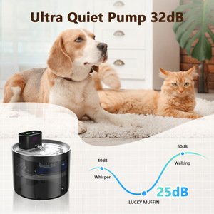 Fontaine à eau automatique pour animaux de compagnie, en acier inoxydable, rechargeable, pour chats et chiens - Product Image 3