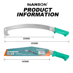 Sierra de Gancho de Acero Inoxidable Afilada, Herramientas de Jardinería, Sierra de Gancho Curva para Afilar, Podadora de Árboles Frutales, Sierra de Mano para Trabajar la Madera - Product Image 1
