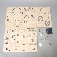 Kit de construction de maison éolienne solaire OKYN-Y2121, jouet éducatif STEM pour enfants