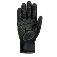 Sarung Tangan Penyelamat Hengkun RG08 Level 2+ Anti Tusuk Warna Hitam, Sarung Tangan Tangan Penuh Tekstur 3D Anti Abrasi, Sarung Tangan Anti Benturan Bagian Belakang Berbahan Neoprena