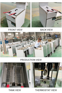 <span class=keywords><strong>Friggitrice</strong></span> a Gas a prova di schizzi di patatine fritte commerciali con controllo della temperatura - Product Image 3