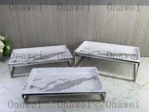 Onawei Équipement de cafétéria HighTea Stand Banquet <span class=keywords><strong>Buffet</strong></span> Services de <span class=keywords><strong>repas</strong></span> froids Présentoir à sushi Gâteau - Product Image 2