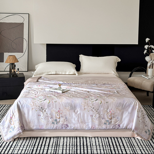 Couette d'été de luxe rafraîchissante en polyester, imprimée numériquement, légère et aérée pour les nuits d'été chaudes - Product Image 5
